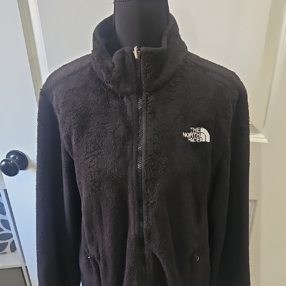 The North Face Womens Black Charcoal Fleece zip up Jacket size Large - Picture 1 of 9